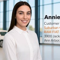 Annie Swift at Suburban Chrysler Dodge Jeep RAM FIAT of Ann Arbor