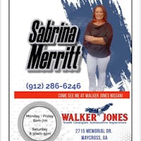 Sabrina Merritt at Walker Jones Nissan