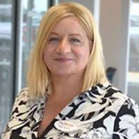 Peggy Saxton at i.g. Burton Chevrolet of Milford