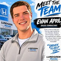 Evan April at Lundgren Honda of Greenfield
