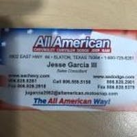 Jesse Garcia at All American Chrysler Dodge Jeep