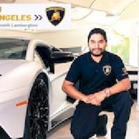 Rob Calles at Lamborghini North Los Angeles