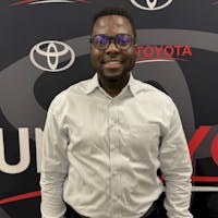 Elias Ojurabesa at Sun Toyota
